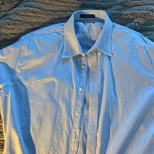 Elegant Light Blue Men's Button Down Shirt